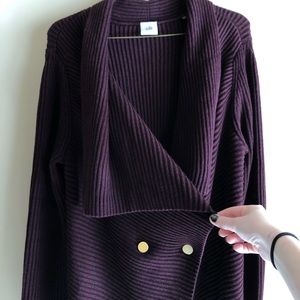 CAbi Plum Cardigan Sweater